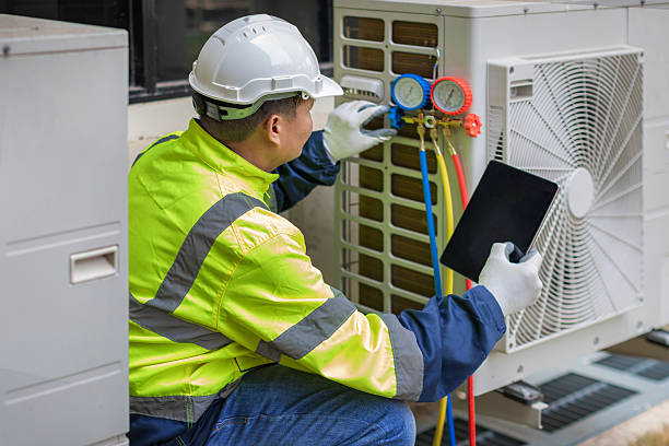 Professional Ductwork Repair technician working in Devine, TX